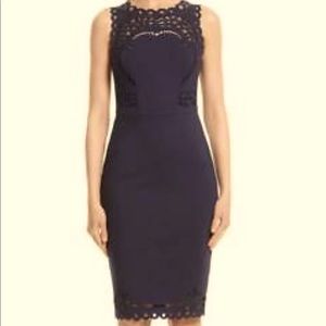 Ted Baker Navy Bodycon dress - size 4